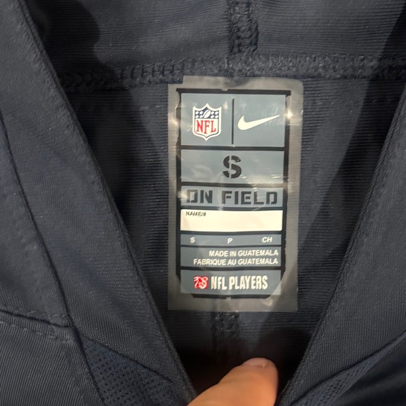 NFL New England Patriots Men’s size Small blue jersey from Nike #10 Mac Jones - Picture 4 of 7